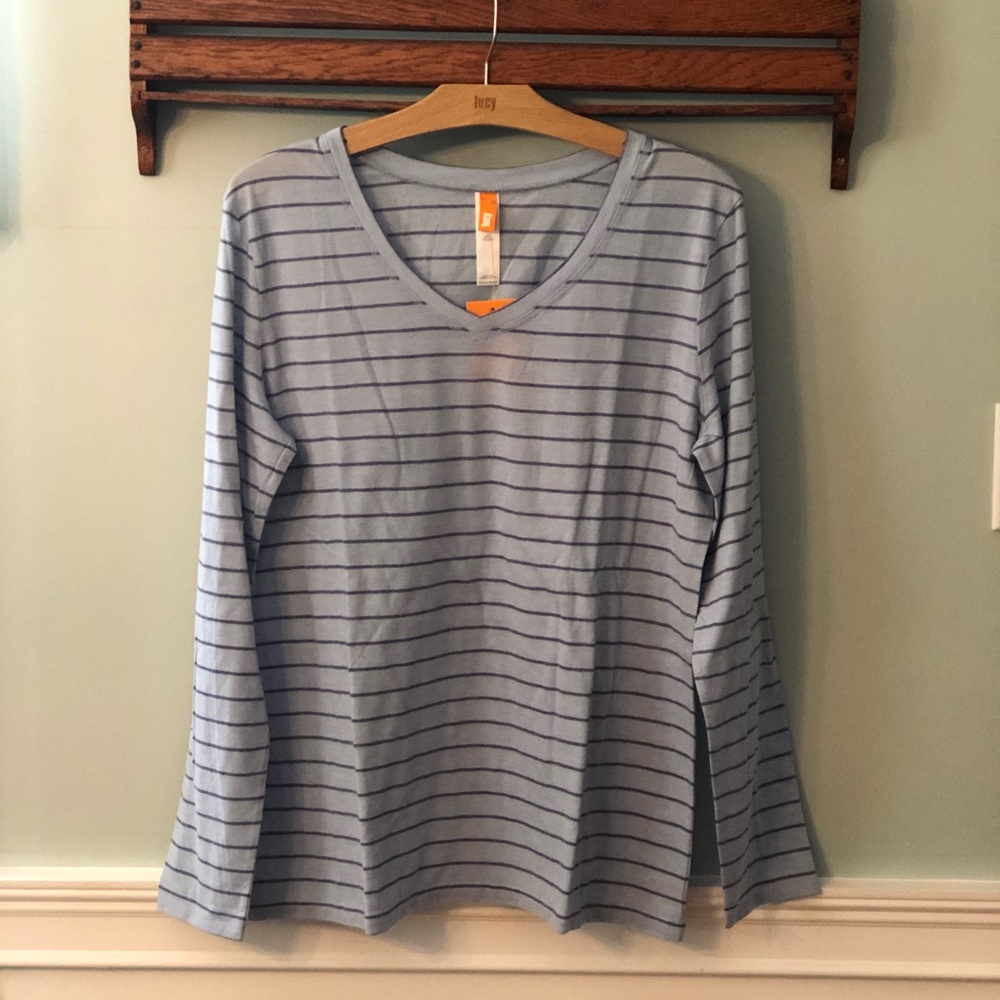 😎SALE😎lucy Long Sleeve Layer Up V Neck T